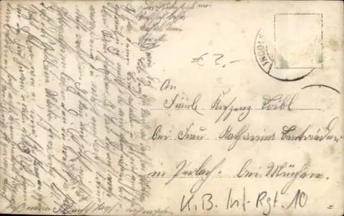 Foto Ak Deutsche Soldaten in Uniformen, KB Inf. Rgt. 10