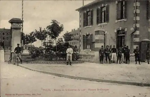 Ak Toul Meurthe et Moselle, Entree de la Caserne du 146e, Plateau St-Georges