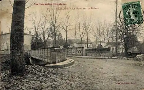 Ak Vezelise Meurthe et Moselle, Le Pont sur le Brenon