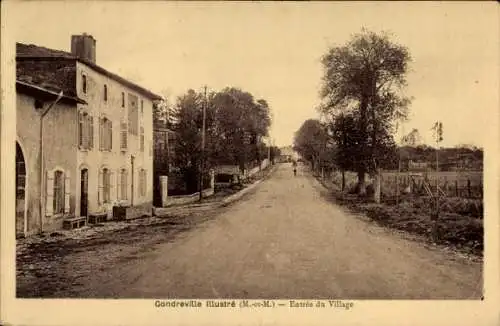 Ak Gondreville Meurthe et Moselle, Dorfeingang