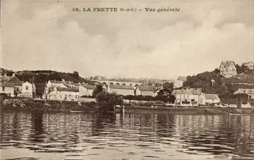 Ak La Frette sur Seine Val d'Oise, Gesamtansicht