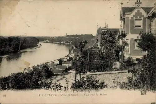 Ak La Frette sur Seine Val d'Oise, Blick auf die Seine