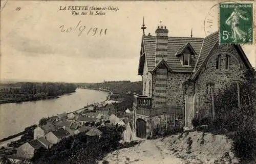 Ak La Frette sur Seine Val d'Oise, Blick auf die Seine