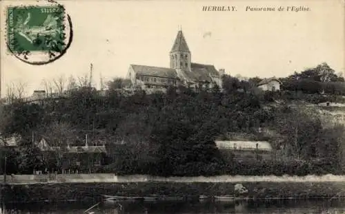 Ak Herblay Val d’Oise, Kirche