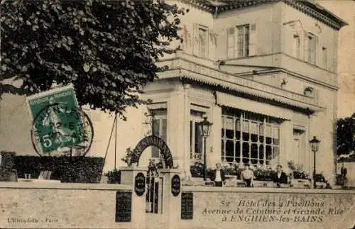 Ak Enghien les Bains Val d’Oise, Hôtel des 4 Pavillons