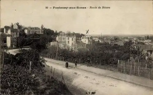 Ak Fontenay aux Roses Hauts de Seine, Route de Bievre