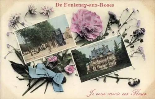 Ak Fontenay aux Roses Hauts de Seine, Chateau, A-Straße