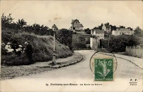 Ak Fontenay aux Roses Hauts de Seine, Route de Bievre