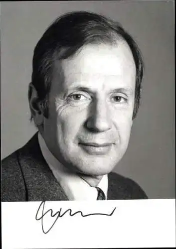 Foto Dr. Klaus von Dohnanyi, MdB, Autogramm