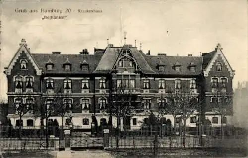 Ak Hamburg Nord Eppendorf, Blick auf das Krankenhaus Bethanien