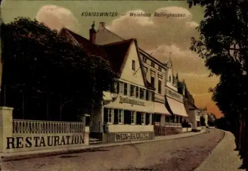 Ak Königswinter am Rhein, Weinhaus Bellinghausen