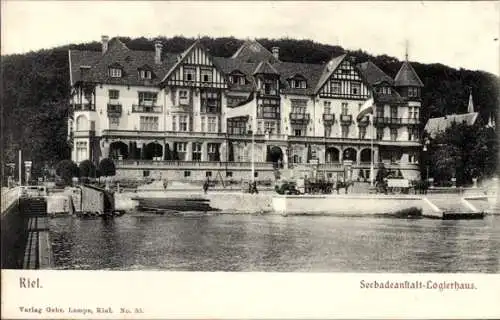 Ak Kiel, Seebadeanstalt, Logierhaus