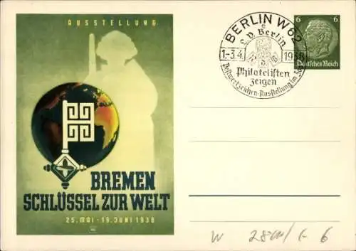 Ak Bremen, Ausstellung Schlüssel zur Welt 1938