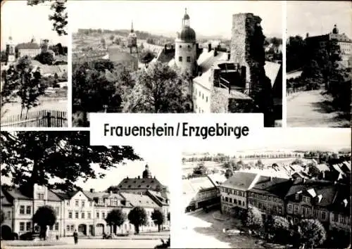 Ak Frauenstein im Erzgebirge, Teilansichten