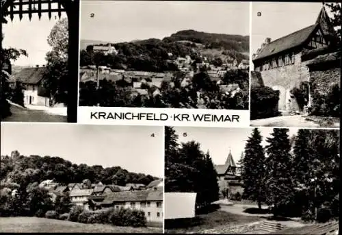 Ak Kranichfeld in Thüringen, Niederburg, Schlossberg, Oberschloss, Freilichtbühne