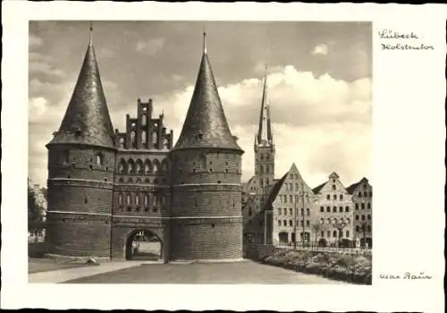 Ak Hansestadt Lübeck, Holstentor