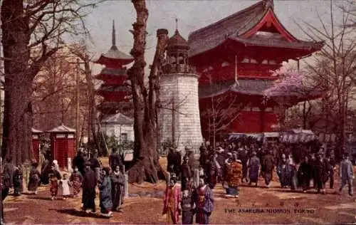 Ak Asakusa Tokio Tokio Japan, Tempel