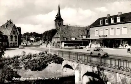 Ak Bad Bramstedt in Holstein, Beeckerbrücke, Geschäfte