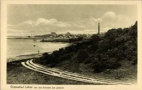 Ak Ostseebad Laboe, von den Gründen aus gesehen