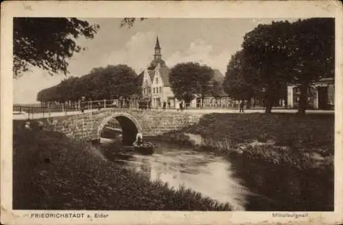 Ak Friedrichstadt an der Eider Nordfriesland, Mittelburgwall