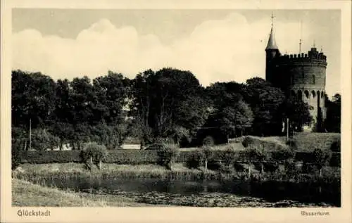 Ak Glückstadt an der Elbe, Wasserturm