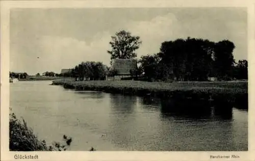 Ak Glückstadt an der Unterelbe, Herzhorner Rhin