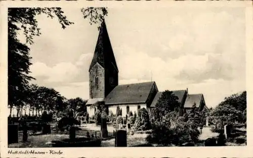 Ak Hattstedt in Nordfriesland, Kirche