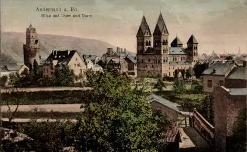 Ak Andernach am Rhein, Dom, Turm