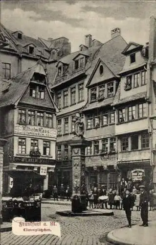Ak Frankfurt am Main, Löwenplätzchen, Geschäft Wilhelm Haas