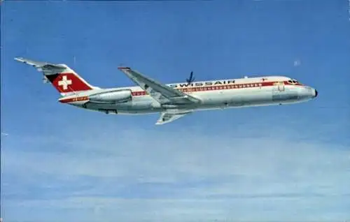 Ak Schweizer Passagierflugzeug der Swissair, McDonnell Douglas DC-9-32, HB-IFH