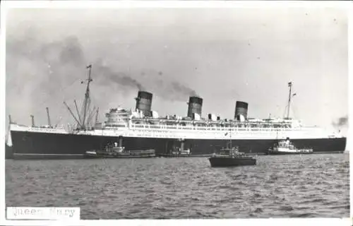 Foto Dampfer Queen Mary, Cunard Line