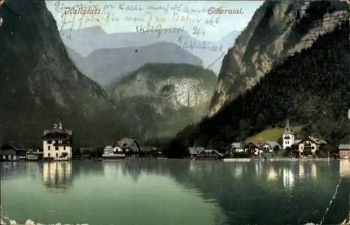 Ak Hallstatt im Salzkammergut Oberösterreich, Echerntal