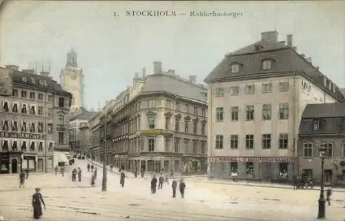 Ak Stockholm Schweden, Riddarhustorget