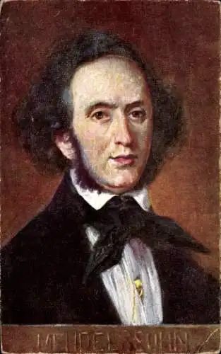 Ak Jakob Ludwig Felix Mendelssohn Bartholdy, Portrait