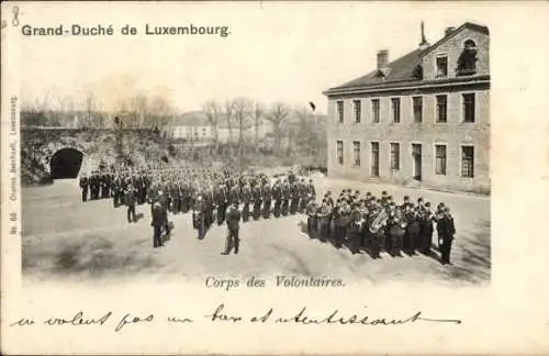 Ak Luxemburg, Corps des Volontaires, Freiwilligenkorps