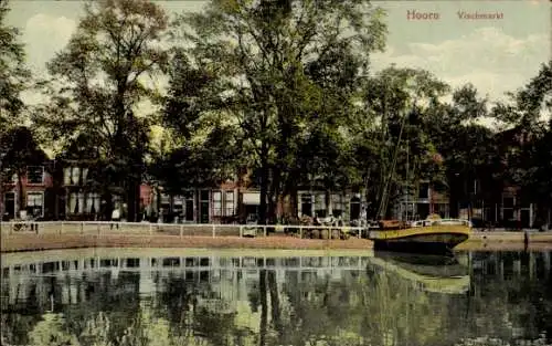 Ak Hoorn Nordholland Niederlande, Vischmarkt