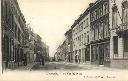 Ak Dixmude Dixmude Westflandern, La Rue du Nord