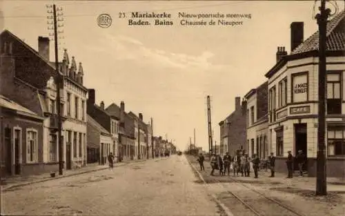 Ak Mariakerke Bains Ostende Westflandern, Chaussée de Nieuport