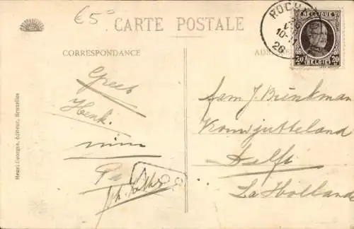 Ak Rochefort Wallonien Namur, Bahnhof