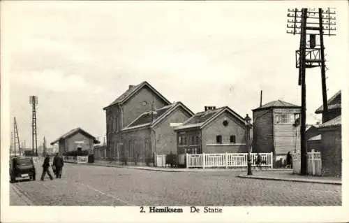 Ak Hemiksem Flandern Antwerpen, Bahnhof