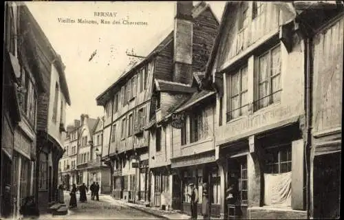 Ak Bernay Eure, Rue des Charrettes