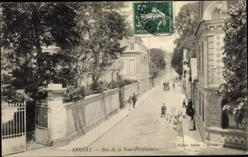 Ak Bernay Eure, Rue de la Sous-Préfecture