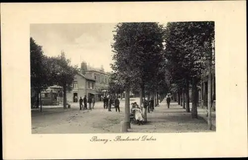 Passepartout Ak Bernay Eure, Boulevard Dubus