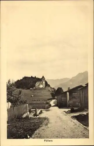 Ak Föllers Schweiz?, Straße, Wohnhaus, Kirche