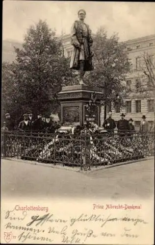 Ak Berlin Charlottenburg, Prinz-Albrecht-Denkmal