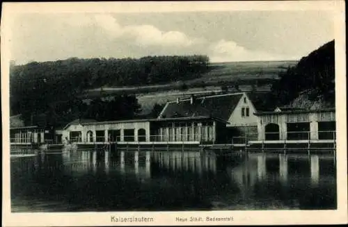 Ak Kaiserslautern in der Pfalz, Neue Städtische Badeanstalt