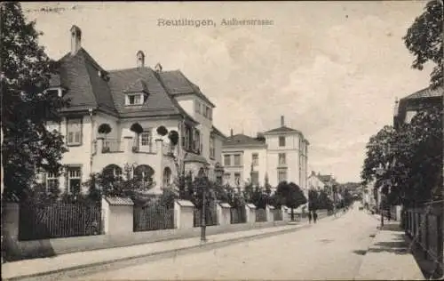Ak Reutlingen in Württemberg, Aulberstraße