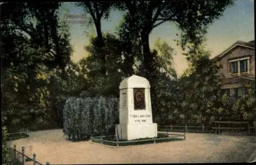 Ak Gliwice Gleiwitz Oberschlesien, Jahndenkmal