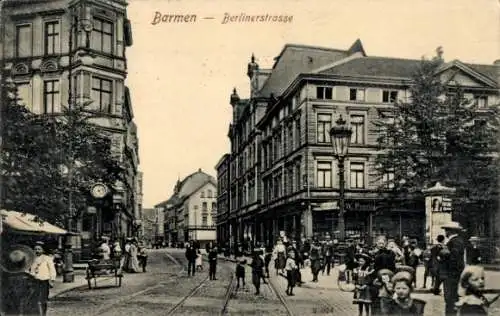 Ak Barmen Wuppertal, Berlinerstraße