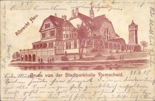 Litho Remscheid im Bergischen Land, Stadtparkhalle